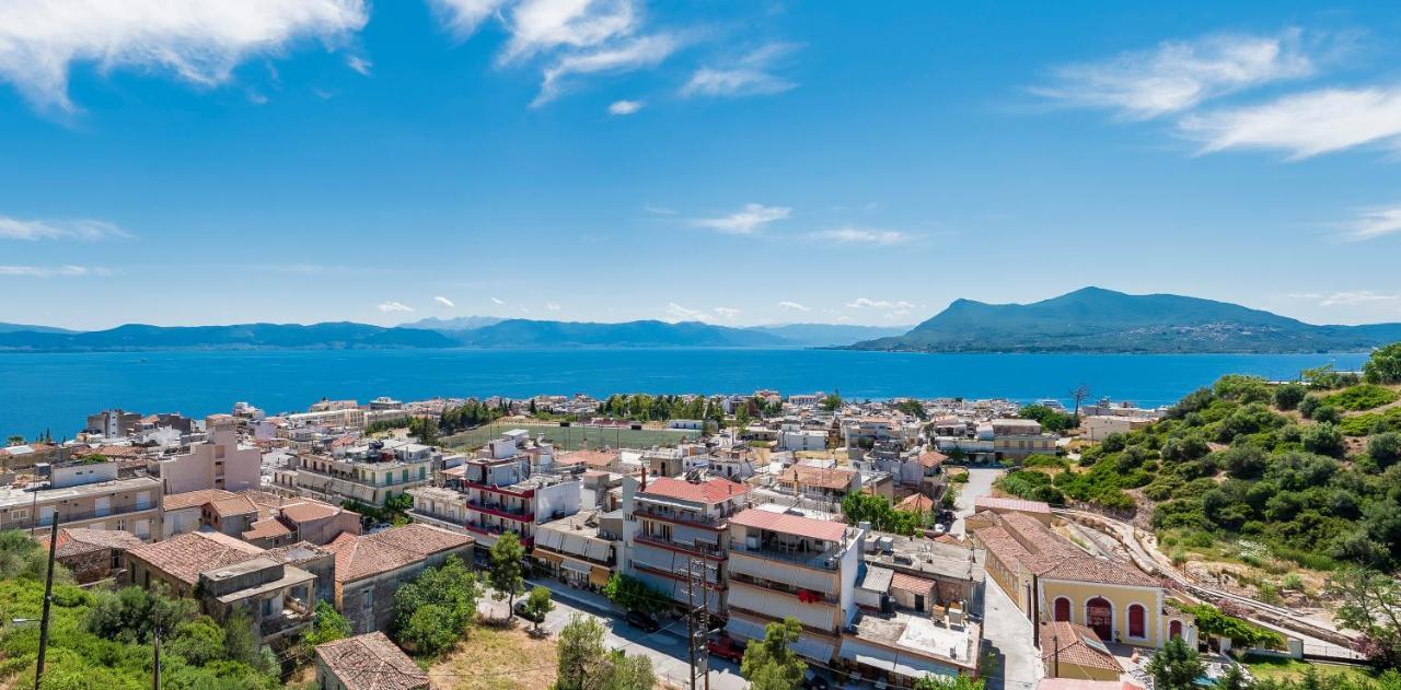 Panoramic View!Penthouse 120Qm Of Sea & Mountain Villa Loutra Edipsou  Exterior foto