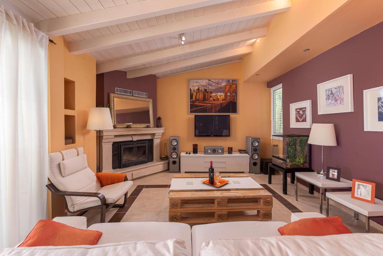 Panoramic View!Penthouse 120Qm Of Sea & Mountain Villa Loutra Edipsou  Exterior foto